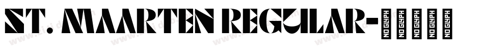St. Maarten regular字体转换